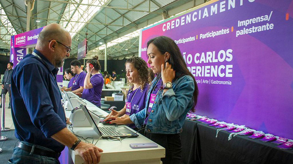 Credenciamento no evento São Carlos Experience
